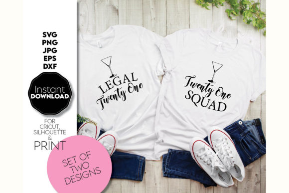 21st Birthday Tshirt Set for Squad: Graphics and Crafts