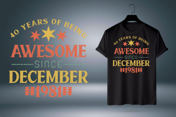 40th Birthday Cool Retro Vintage Style Graphics Review