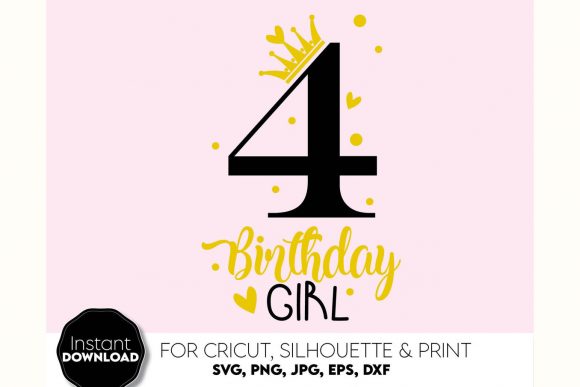 4th Birthday Princess Shirt Design: Graphics and Crafts in Action
