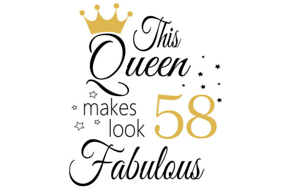 58 Birthday Graphics for T-Shirt Designs