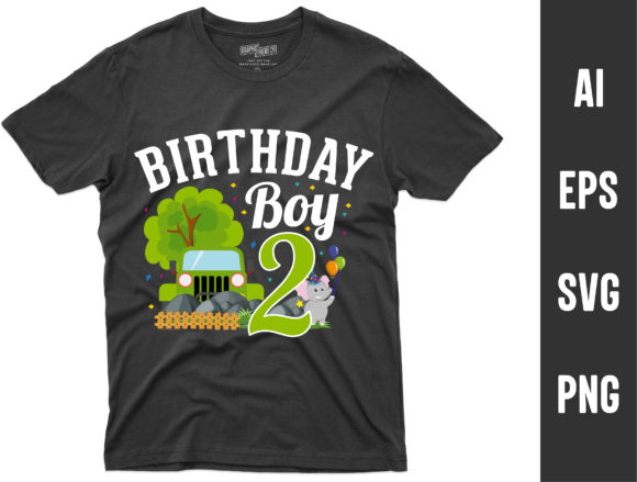 Birthday Boy 2 Kids T-Shirt Graphics