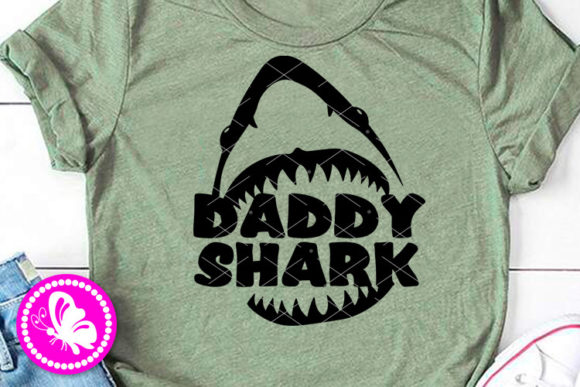 Daddy Shark T Shirts Jaws Birthday Art