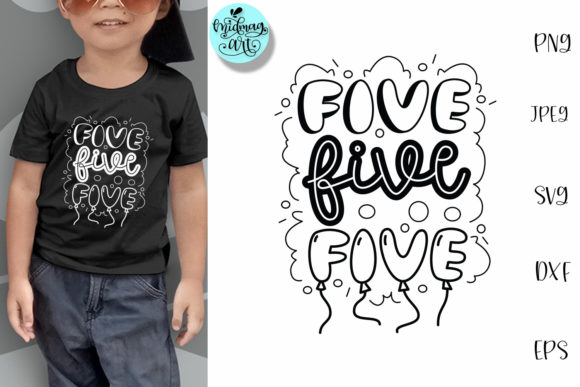 Five SVG Birthday Graphics for T-Shirt Designs