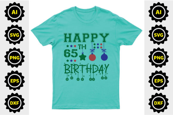 Happy 65th Birthday SVG Design