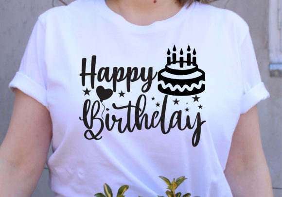 Happy Birthday SVG Design: Graphics for T-Shirt Designs