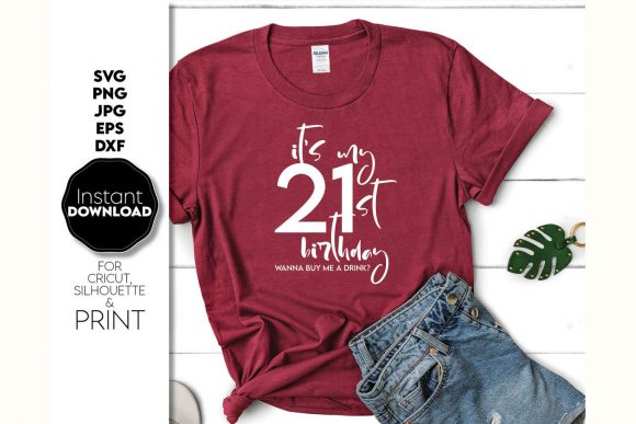 It's My 21th Birthday Shirt Design Gift
