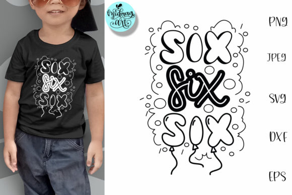 Six SVG Graphics Review: 6th Birthday T-Shirt Designs