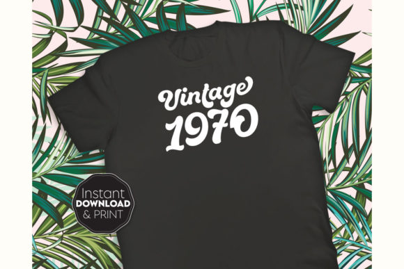 Vintage Birthday Shirt Design for Him: Graphics and Crafts